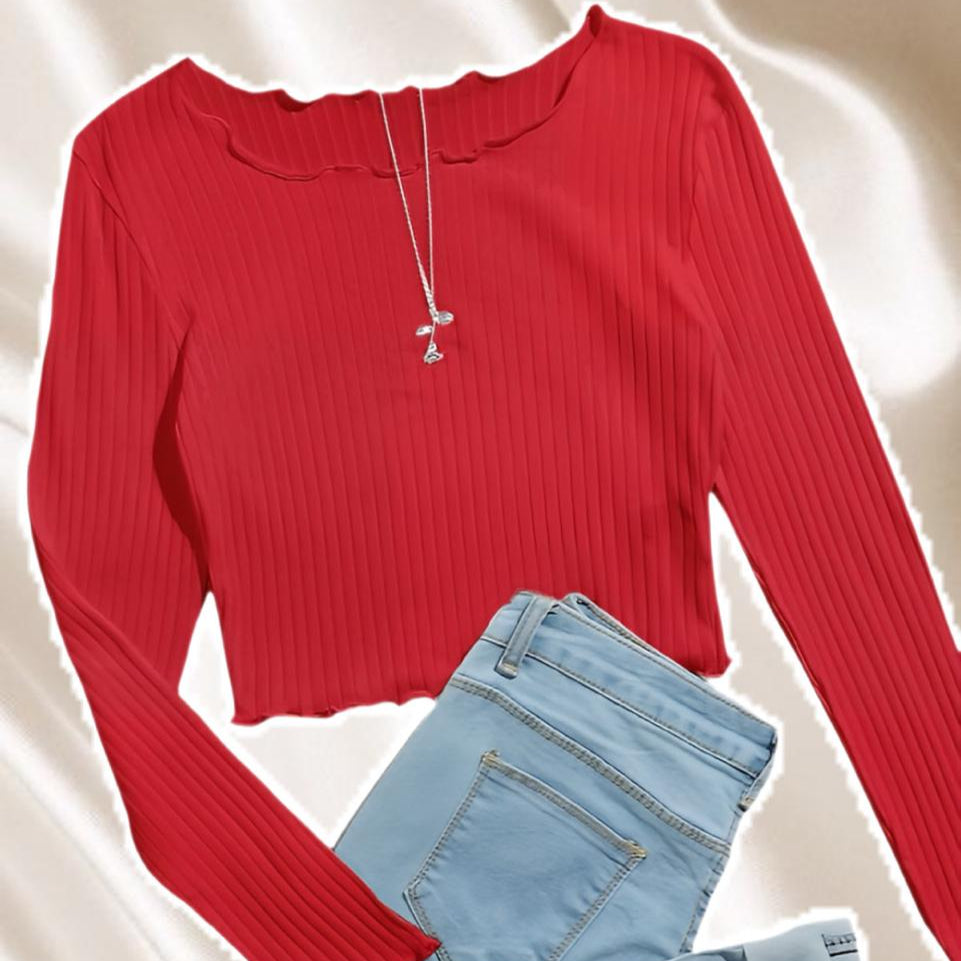 crop top manga larga doris