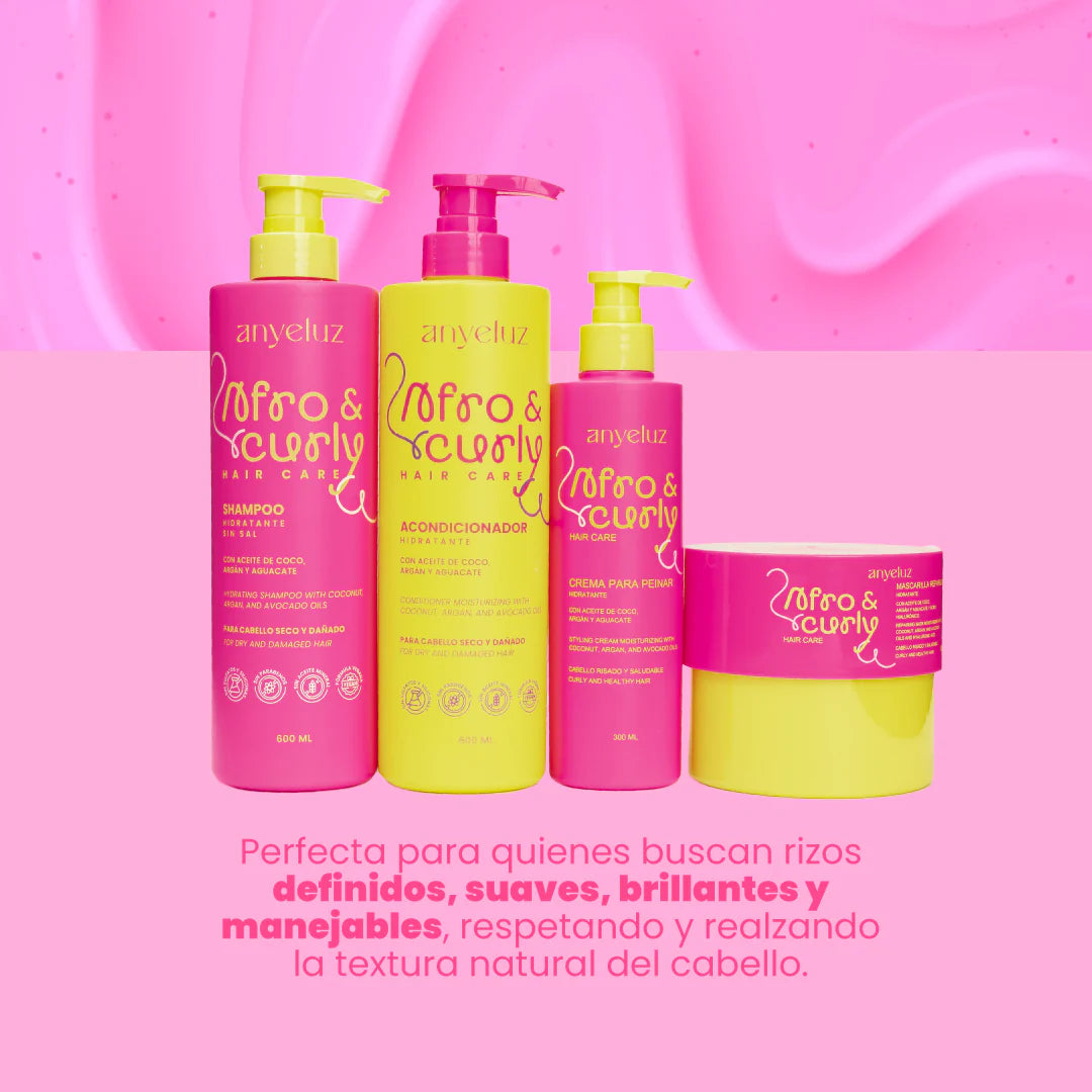 Kit Afro y Curly X 4 ANYELUZ