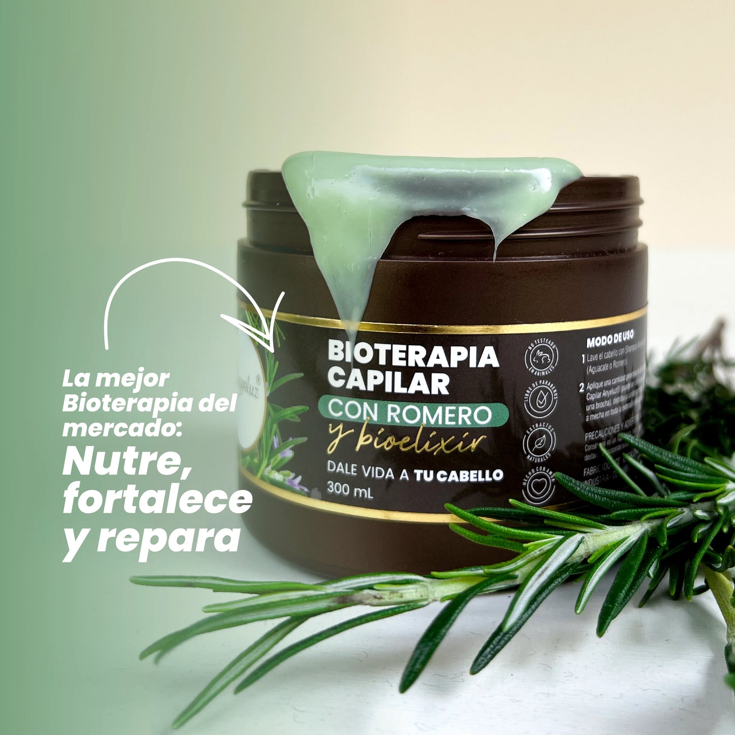 Bioterapia Capilar con Romero y Bioelixir X 300 ML ANYELUZ