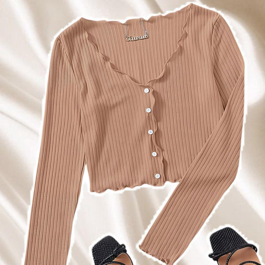 crop top manga larga paloma