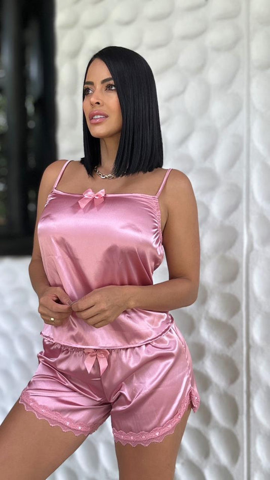 Pijama corta en santin